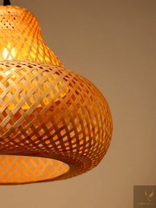 Premium Bamboo Pendant <b>Light</b> Sustainable Handcrafted Style for Hotel Restaurant and Home Lighting Applications - Product Image 2