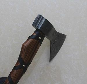 ขวานเหล็กดามัสกัสตีขึ้นรูปด้วยมือ STEEL CRAFT INTERNATIONAL ด้ามไม้แอช 20 นิ้ว สำหรับงาน DIY ระดับ ODM รับประกัน 1 ปี สำหรับงานไม้ - Product Image 5