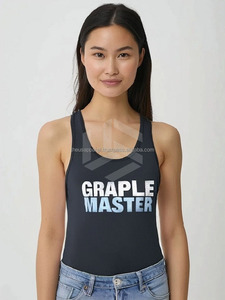 Custom Design Cotton Stretch Gym Workout Fitness Wear High Quality Comfortable Plus Size Women Tank <b>Top</b> - Product Image 3