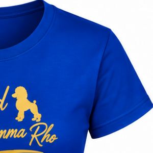 Camiseta de la Hermandad Femenina Sigma Gamma Rho, Logotipo Gráfico Griego Personalizado, Manga Corta, Cuello Redondo, Algodón, Ropa Casual de Calle, Venta al Por Mayor - Product Image 6