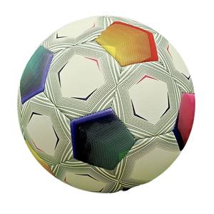 Ballon de football en cuir PU de taille 5, léger, cousu à la machine, de haute qualité, personnalisé, pour l'entraînement sportif - Product Image 1