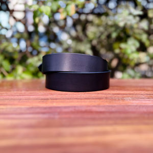 Cinturón de Cuero de Búfalo de Lujo para Hombre, Color Marrón Liso, Formal, con Hebilla de Aleación de Zinc de 35 mm, Duradero para Oficina y Vestir - Product Image 2