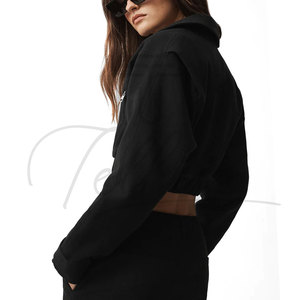 Chaqueta corta con cremallera para mujer, chaqueta corta informal a la moda, chaqueta ligera para mujer, chaqueta de moda para primavera y verano - Product Image 2