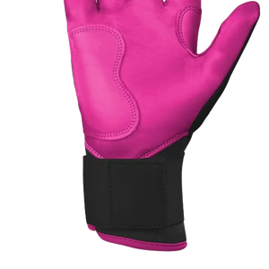 Gants de frappe de baseball d'extérieur, ajustables, antidérapants, avec paume en cuir, pour l'entraînement sportif et la pratique du frappeur - Product Image 4