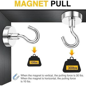 Ganci Magnetici 30 libbre+ (circa 13,6 kg) con Magneti Potenti, Resistenti, Essenziali per Cabine di Navi da Crociera, 2026, per Frigorifero e Organizzazione a Parete - Product Image 5