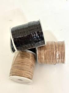 Wholesale Waxed Leather Cord 100m Roll <b>Strong</b> Flexible Round Leather <b>String</b> for Jewelry Making Crafts & Accessories - Product Image 2