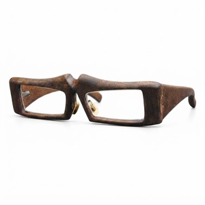 Handcrafted Round Wooden Eyeglasses Frame Unique Tree Branch Twig Carved Design Vintage Gothic Wood Optical Spectacles For <b>Men</b> - Product Image 3