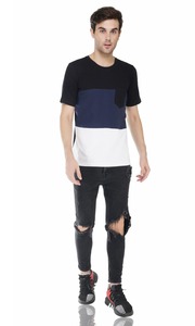 Camiseta de Moda para Hombre, Nuevo Estilo, Superventas, con Logotipo Personalizado, Hombros Caídos, Alta Calidad, 100% Algodón, Color Sólido - Product Image 4