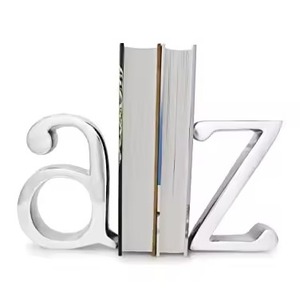 Premium Metal <b>Bookends</b> Heavy Duty Book Holder Non Slip Book Stopper Office Desk Shelf Organizer Home Decor - Product Image 2