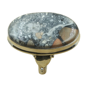 Honeybee Jasper <b>Ring</b> 925 Sterling Silver Handmade Oval Cabochon Bezel Set Boho <b>Statement</b> <b>Ring</b> Natural Stone Jewelry Gift Women - Product Image 1