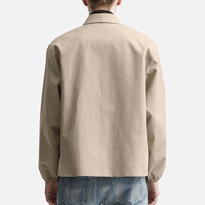 <b>Men</b> Cotton Canvas Bomber <b>Jacket</b> Heavyweight Casual Outerwear Rib Cuff Zip Front <b>Utility</b> Pocket Work <b>Jacket</b> Custom Clothing - Product Image 2