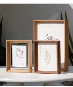 Cadre photo en bois fait main pour la décoration intérieure, cadre rustique en bois pour affichage de photos, taille personnalisée, pour la maison, le bureau, la chambre - Product Image 1