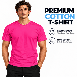 Custom Heavyweight Oversized <b>T</b> <b>Shirt</b> 260gsm Round Neck <b>Plain</b> <b>Black</b> Blank Men's Wholesale Low MOQ Summer Style - Product Image 1