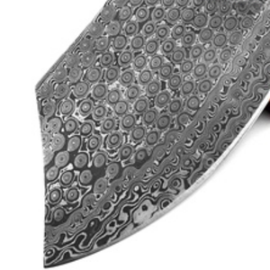Couteaux de cuisine professionnels pour chef avec lame en acier à motifs décoratifs et manche en bois lisse pour couper les légumes et préparer les aliments - Product Image 4