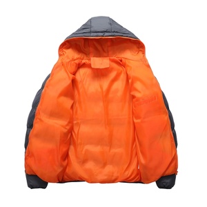 Chaqueta acolchada con cuello levantado de 160 gramos, resistente al agua, 100% de poliéster, Parka Unisex, chaqueta para hombre - Product Image 5