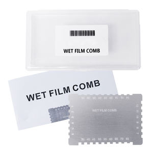 Peignes à film humide pour mesure de l'épaisseur de revêtement de peinture, 25~2032 µm (microns) / 1~80 mil, double échelle, style rectangulaire - Product Image 1