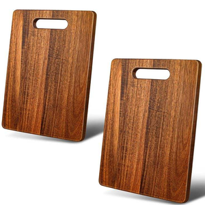Planches à découper en bois d'érable naturel, rectangulaires, à grain apparent, épaisses et réversibles, vente en gros - Product Image 1
