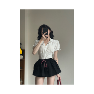 Falda Casual para Mujer, Estilo A-Line, con Botones, Fluida, de Color Sólido, Cierre con Botones, Verano, Muestra Gratis, Secado Rápido - Product Image 6