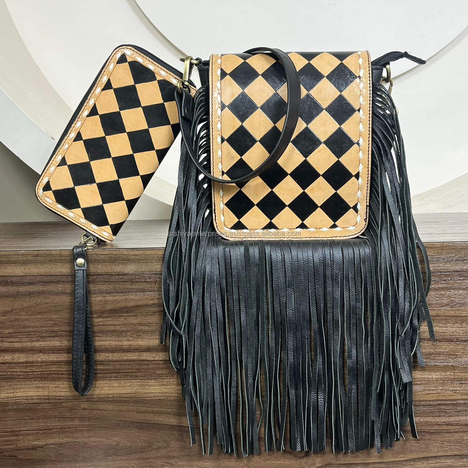 Black & Tan Checkered