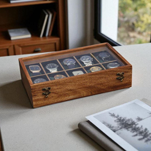 Caja de Madera para Relojes, Organizador de Relojes de Madera para 12/20 Relojes, Colección AYAANS - Product Image 3