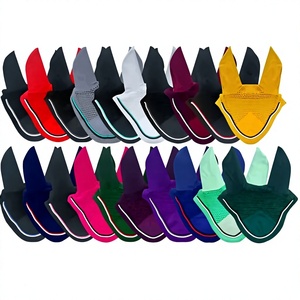 Voile anti-mouches rose pour cheval avec cache-oreilles, respirant, en crochet, masque anti-moustiques, équipement d'équitation, logo personnalisé - Product Image 5