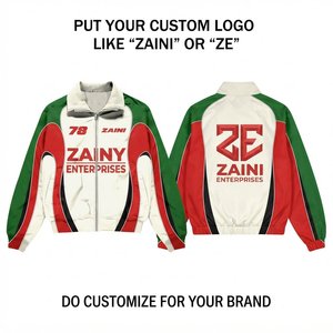 Zaini Enterprises Premium 120 GSM Lightweight Polyester Windbreaker <b>Jacket</b> <b>Green</b> Red White Hooded <b>Waterproof</b> Breathable <b>Men's</b> - Product Image 1