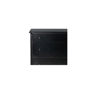 Commode Morgan en teck massif de haute qualité avec finition noire pour usage intérieur. - Product Image 4