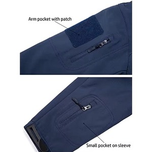 Veste softshell d'hiver pour homme de haute qualité, respirante, imperméable, avec fermeture éclair, nouvelle mode, style hip hop. - Product Image 2