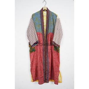 Handmade 100% <b>Silk</b> <b>Kimono</b> Long <b>Jacket</b> Boho Robe Wedding <b>Kimono</b> Bridesmaid Robe Nightwear <b>Kimono</b> Bikini Cover Up - Product Image 4