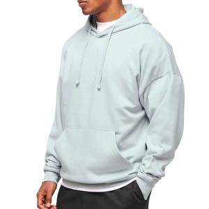 Custom Unisex Hooded Sweatshirt 100% Cotton Shark Print Heavyweight Streetwear Drop Shoulder Hip Hop Winter <b>Pullover</b> - Product Image 4