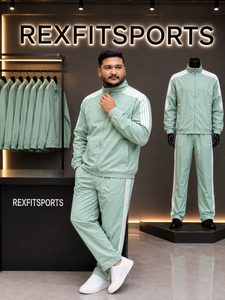 Conjunto Deportivo REXFIT SPORTS 2026 para Hombre, Chaqueta y Pantalones de Nailon Ligero con Cierre Completo, Ropa Deportiva Personalizada para Entrenamiento y Uso Casual - Product Image 5
