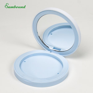 Wholesale 2/4/11G Replaceable <b>Powder</b> <b>Compact</b> Single-Color Round Magnetic Design 3D Printed Cosmetic Case High Quality - Product Image 1
