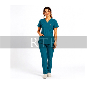 Hot Sale Medical <b>Scrub</b> <b>Set</b> for Nurses Soft Polyester Unisex Hospital Uniform by Raw to Fine - Product Image 6