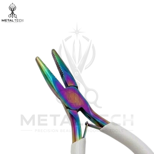 Stainless Steel Professional Salon Wholesale New Ergonomic Handle Hair Extension Pliers Micro Bead Ring Remover Plier <b>Tool</b> - Product Image 5
