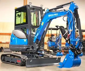 Miniexcavadora R22PRO de Alta Calidad con Componentes Hidráulicos HYDAC, Control PLC y Alta Eficiencia Operativa - Product Image 4