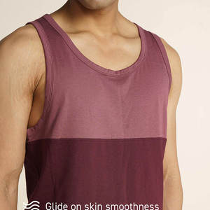 Workout Running Knit Compression Skinny Vest Ribbed Sports Spandex Cotton Men's Custom Tank Top Ribbed Slim Fit Tank - Product Image 5