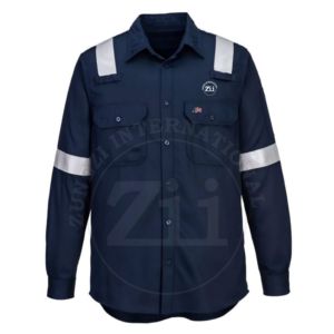 Chemise de travail pour homme haute visibilité, respirante, ignifuge, style western, robuste, à manches longues, pour le soudage - Product Image 1