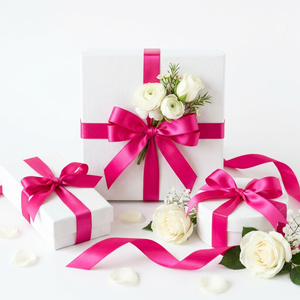 Ruban de satin rose simple face 12 mm, lot de 10 rouleaux de 8 m, idéal pour les cadeaux de spa, l'emballage cosmétique, les boîtes de beauté, les créations artisanales, les coffrets cadeaux et les projets DIY - Product Image 4
