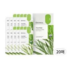 Maschera viso in tessuto Mediheal Tea Tree Care Solution Essential Mask EX, 1 confezione da 20 pezzi, con ingredienti per il trattamento dell'acne - Scontata - Product Image 1