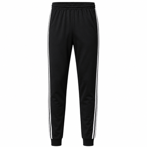 Conjunto Deportivo Unisex Negro Personalizado para Hombre, con Cremallera Completa, Estilo Deportivo, para Otoño, Transpirable, Ligero, de Color Sólido - Product Image 3