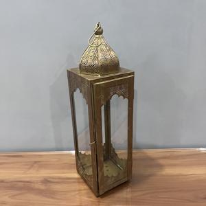 Lámpara de Mesa de Hierro Estilo Marroquí con Diseño Artesanal L546, Acabado Único, Tamaño 4.25X4.5X15.25 Pulgadas, para Ramadán, Eid, Bodas, Hogar - Product Image 6