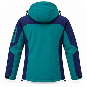 Chaqueta Softshell de Invierno Personalizada con Bordado, para Hombre, para Caza y Actividades al Aire Libre, Resistente al Viento, con Forro Polar, Capucha y Bloques de Color, para Viajes - Product Image 3