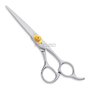 Ciseaux de barbier ergonomiques à tension réglable, ultra-affûtés, en acier inoxydable, outil professionnel de coupe de cheveux pour salon de beauté - Product Image 1