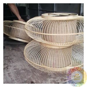 Lampe suspendue en bambou naturel, luminaire de plafond tissé à la main, luminaire suspendu bohème, décoration pour chambre à coucher, salon, café, restaurant - Product Image 1