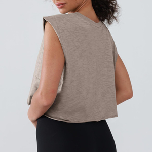 Tops Deportivos Transpirables para Mujer, Tops Cortos de Secado Rápido, Camisetas sin Mangas para Gimnasio, Fitness y Deportes - Product Image 2