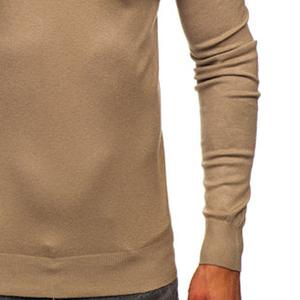 Custom 100% Cotton <b>Fleece</b> Mens Sweatshirt Color Block Pullover <b>Jumper</b> Mock Neck Sweatshirt for Men - Product Image 2