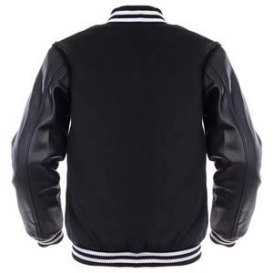 Veste de sport décontractée pour homme à col montant, style universitaire, unie, brodée, pour l'extérieur et l'hiver - Product Image 6