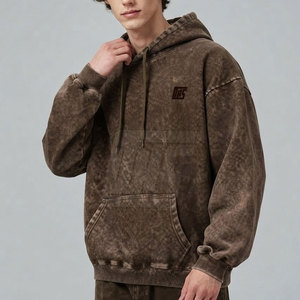 Sweat-shirts modernes pour hommes, effet délavé, design tendance, tissu doux, parfaits pour les tenues décontractées, la mode streetwear et les sorties quotidiennes. - Product Image 3