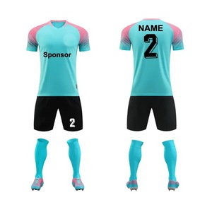 GAF Custom Thailand <b>Soccer</b> Team Jersey Blank 100% Polyester Breathable Plus Size Quick Dry Men's Crew Neck Summer 3D Embroidery - Product Image 1