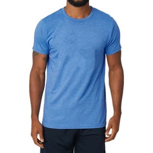 Camisetas 100% poliéster y algodón para hombre, cuello redondo, manga corta, ropa de verano, estilo urbano, OEM, personalizadas, camisetas para hombre - Product Image 4